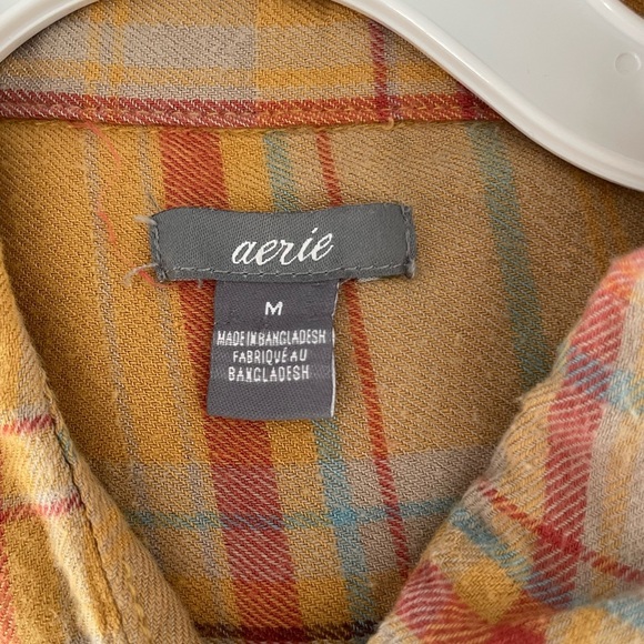 Yellow Plaid Button-Up Shirt - Picture 4 of 5